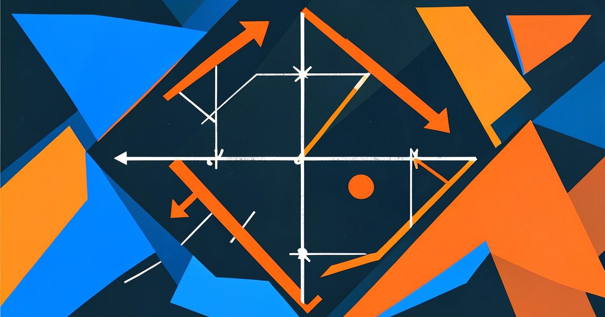 Original Arena illustration of an abstract tactical diagram