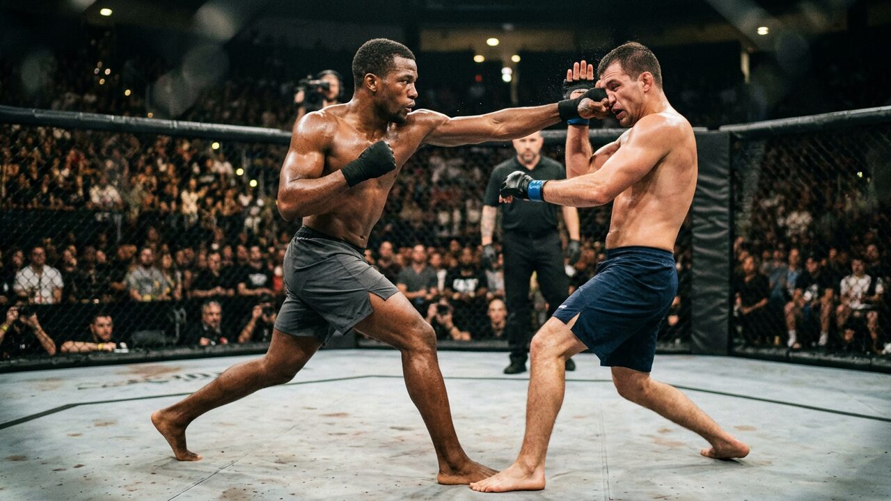 Southpaw geometry and why it confuses orthodox fighters