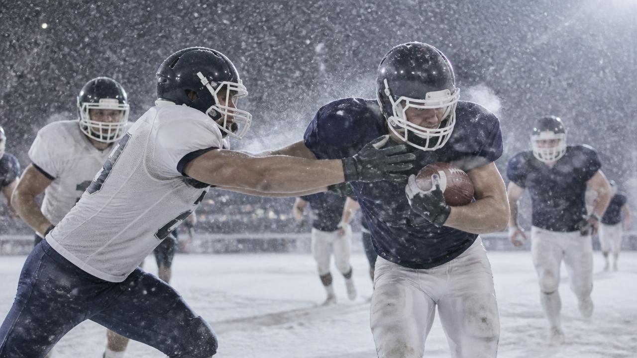 Why cold-weather football looks different